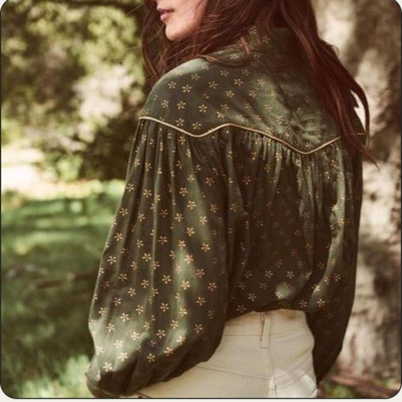 THE GREAT Westerner Cotton Top Army Green w/Gold Stamp Lightweight Size 2 Med - Picture 13 of 13